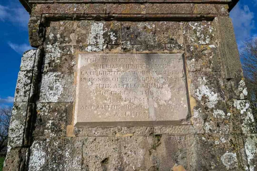 hoy monument plaque