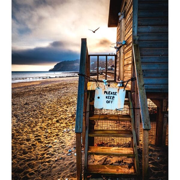 Shanklin Seafront Beach Hut A4/A3/A2 Fine Art Print - Isle of Wight