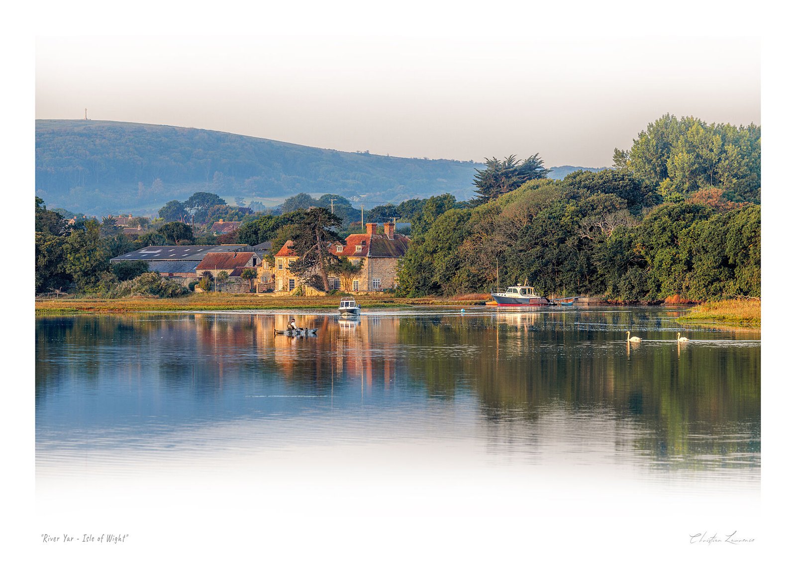 River Yar Morning Calm – Isle of Wight Landscape Print