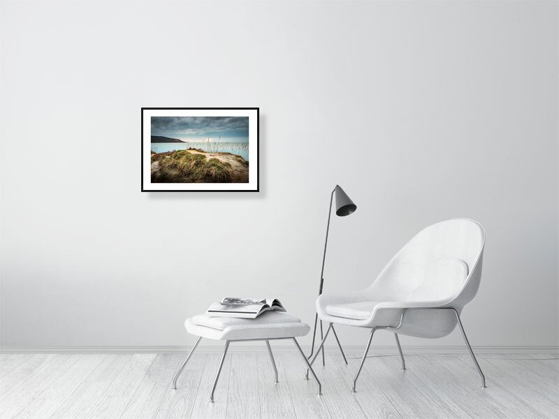 peaceful beach print