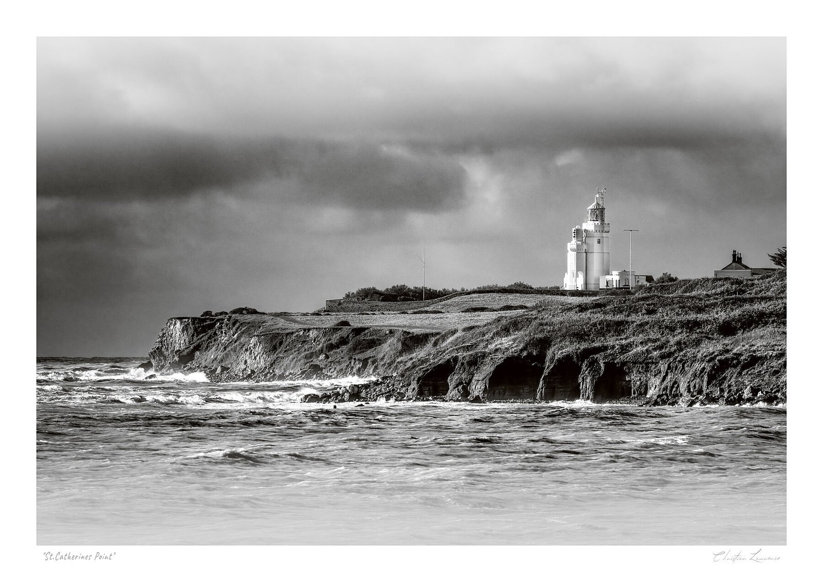 Storm over St Catherine’s Lighthouse – Fine Art Print
