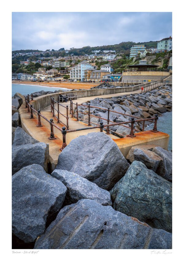 Ventnor Harbour & Seawall Isle of Wight Print