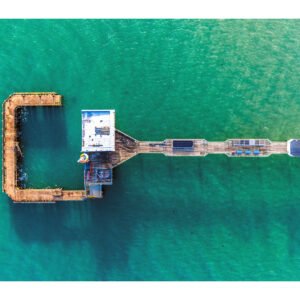 Top-Down Sandown Pier Aerial – Fine Art Isle of Wight Print