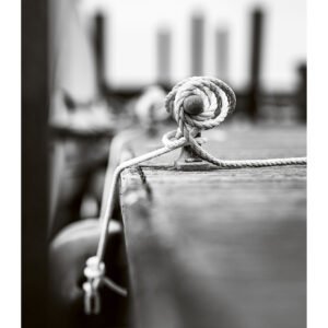 Tied to Tide | Limited Edition Fine Art Print | Black and White