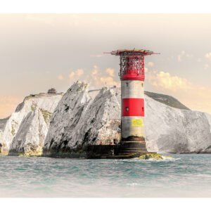 The Needles Lighthouse and Chalk Cliffs – Isle of Wight Coastal Print