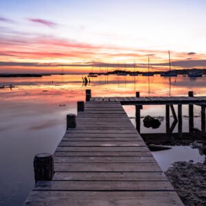 Sunrise Over Newtown Creek Jetty, Isle of Wight – Canvas & Fine Art Print