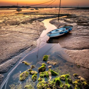 sunset-at-newtown-creek-isle-of-wight-canvas-fine-art-print