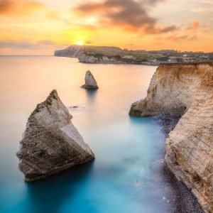 Freshwater Bay at Sunset, Isle of Wight – Fine Art Print, Canvas & Jigsaw Puzzle